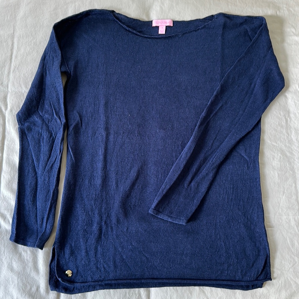 Lilly Pulitzer Lightweight Navy Sweater